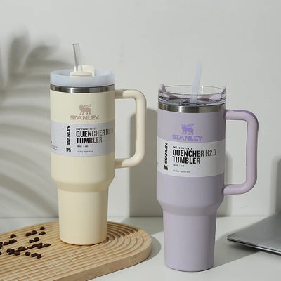 Vip Dropping Shipping  Stanley  Stainless Steel Vacuum Insulated Tumbler with Lid and Straw 40oz Thermal Travel Mug Coffee Cup