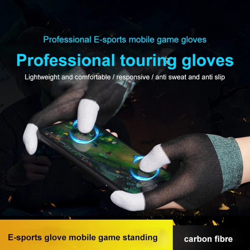 Cycling Gloves for Cycler Sweatproof Anti-slip Touch Screen Finger Sleeve Breathable Cycling Equipment Mobile Gaming Gloves